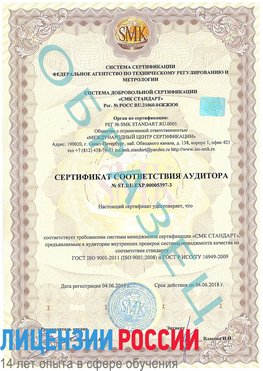 Образец сертификата соответствия аудитора №ST.RU.EXP.00005397-3 Туймазы Сертификат ISO/TS 16949